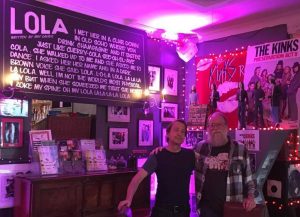 Me & Hank in Clissold Arms' Kinks Tribute room